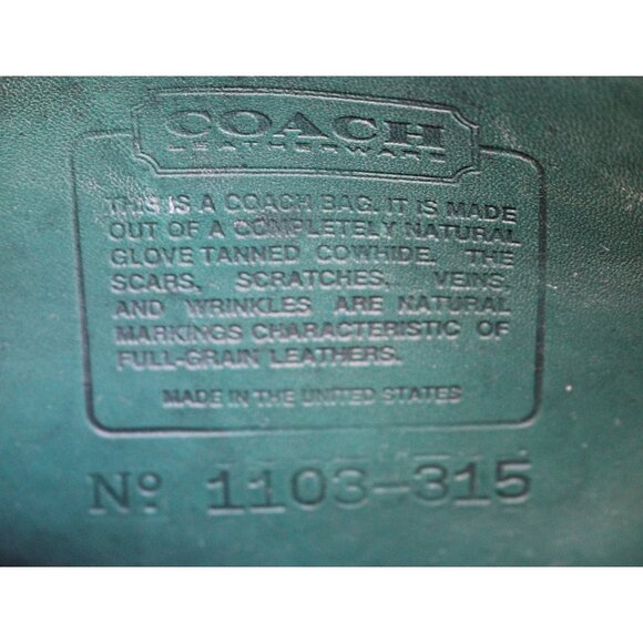 Coach Vintage - Casey Crossbody Bag 9923 in Jade Green, USA 1990s READ - Picture 4 of 15